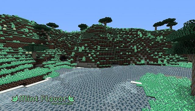 [1.7.10/1.6.4] [16x] Alvoria’s Mint Flavor Текстур Пак Скачать